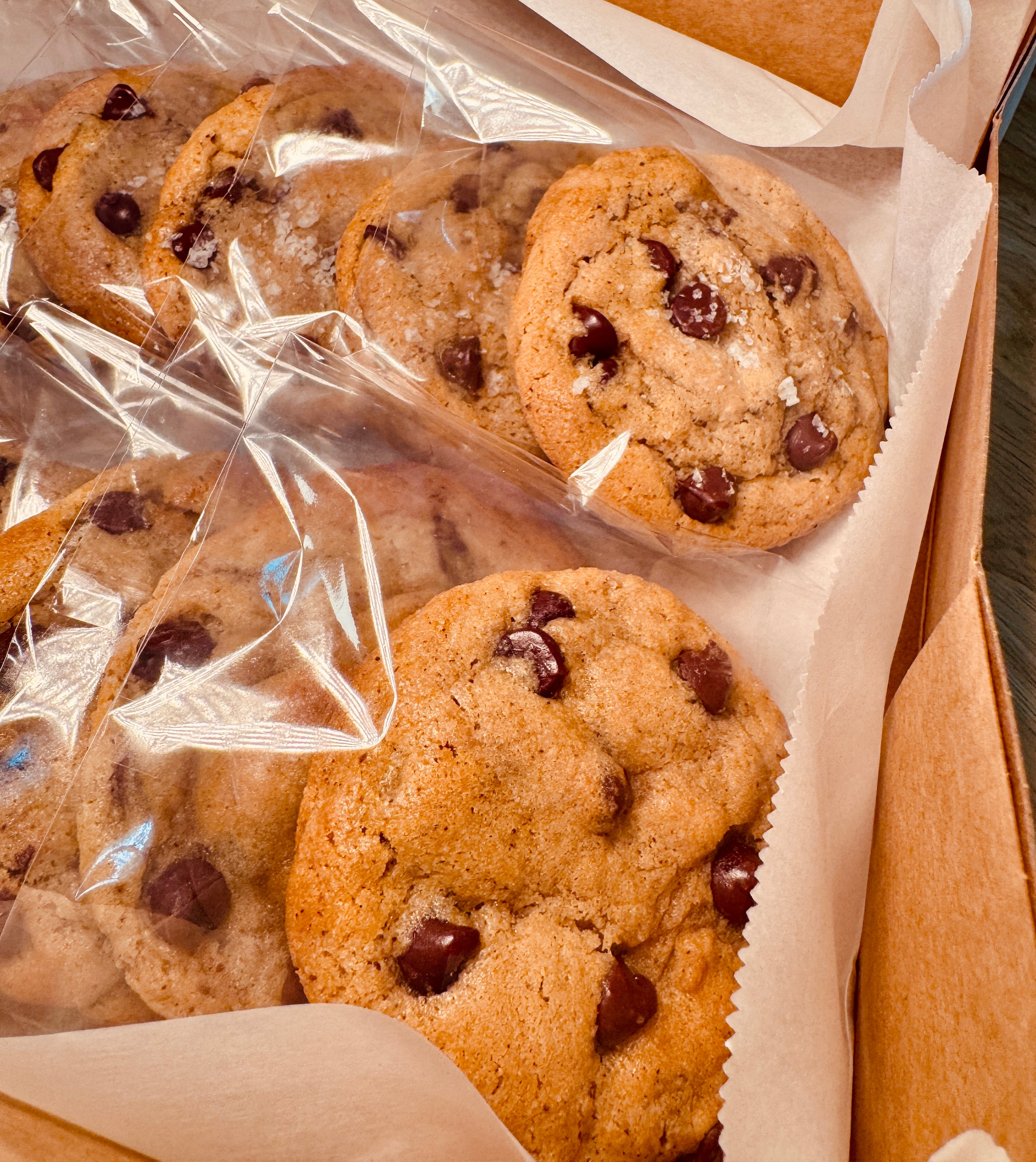 Jumbo Brown Butter Sourdough Chocolate Chip Cookies
